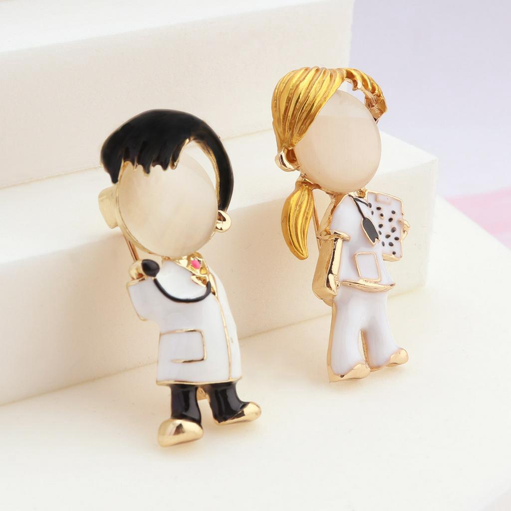 Trâm Cài Áo Bằng Hợp Kim Tráng Men Khảm Đá Opal Sáng Tạo Thời Trang