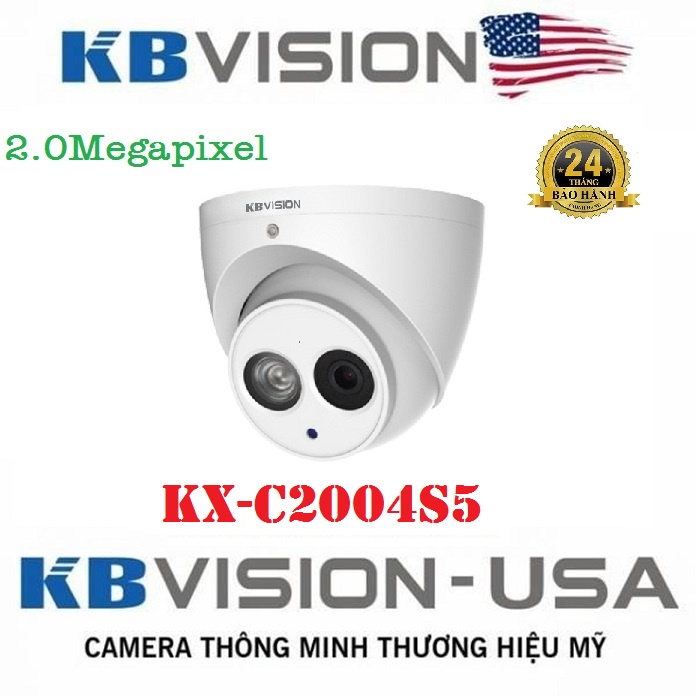 Camera Dome HDCVI hồng ngoại 2.0 Megapixel KBVISION KX-C2004S5