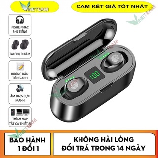 [Hoàn 50k Xu] Tai nghe Bluetooth TWS F9 không dây nút cảm ứng kháng nước thể theo stereo