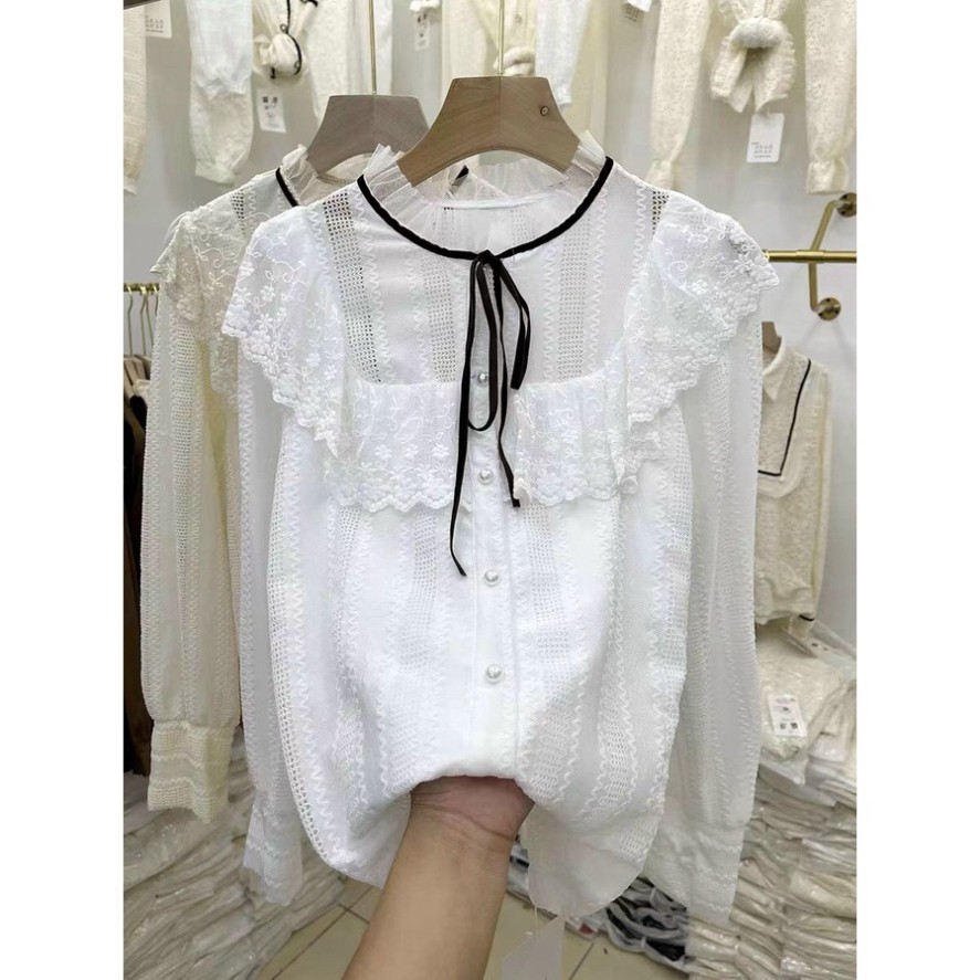 áo sơ mi  kiểu cánh tiên tiểu thư hàng QCCC TA02 1hittop