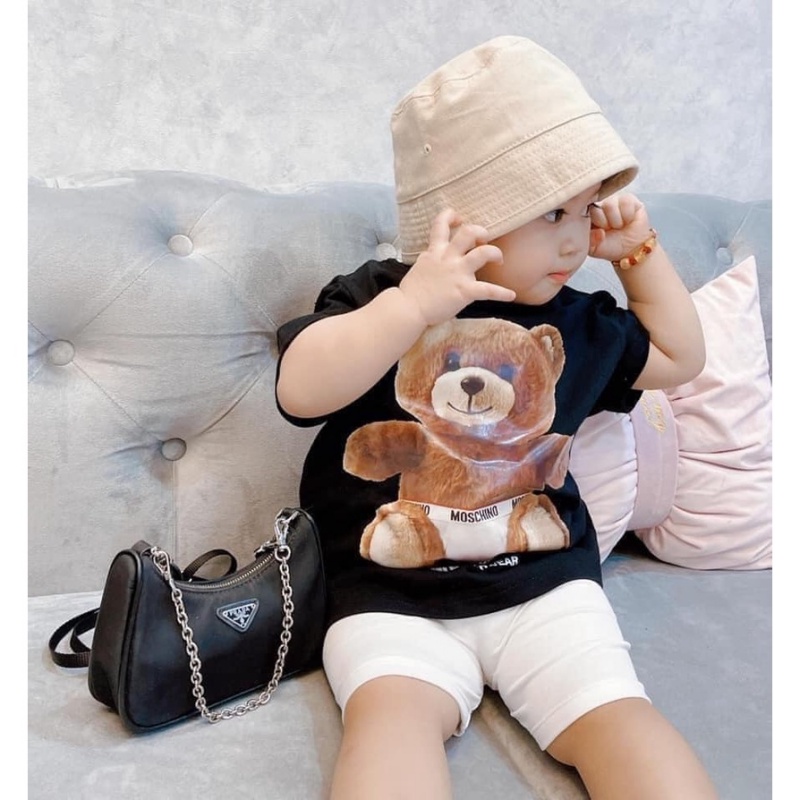 Áo phông cho bé gái bé trai M.os chất cotton 4 chiều mềm mịn (Combo 3 áo) Xiaomimi E1.023.08