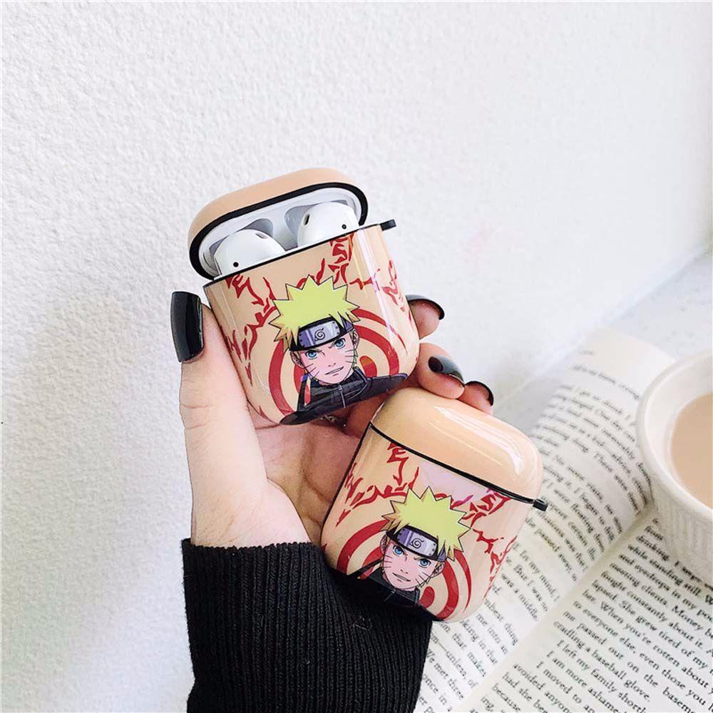 Vỏ Bảo Vệ Hộp Sạc Tai Nghe Airpods 1 2 Không Dây Họa Tiết Hoạt Hình Naruto Uchiha Sasuke Ốp