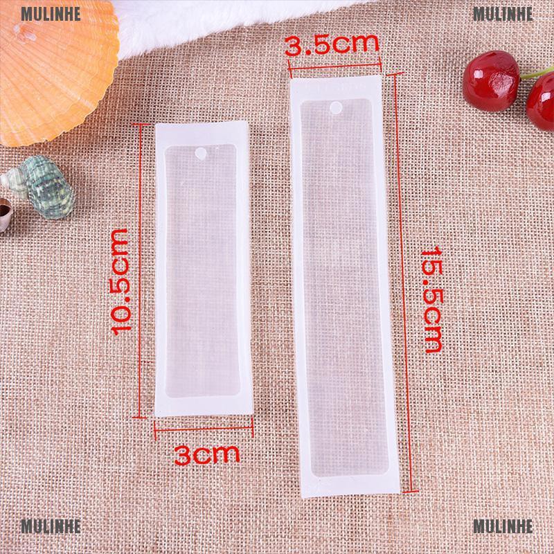 Khuôn Silicone Hình Chữ Nhật Làm Thẻ Đánh Dấu Sách / Trang Sức DIY