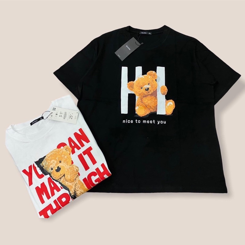 Áo gấu Teddy Bershka oversize siêu kute