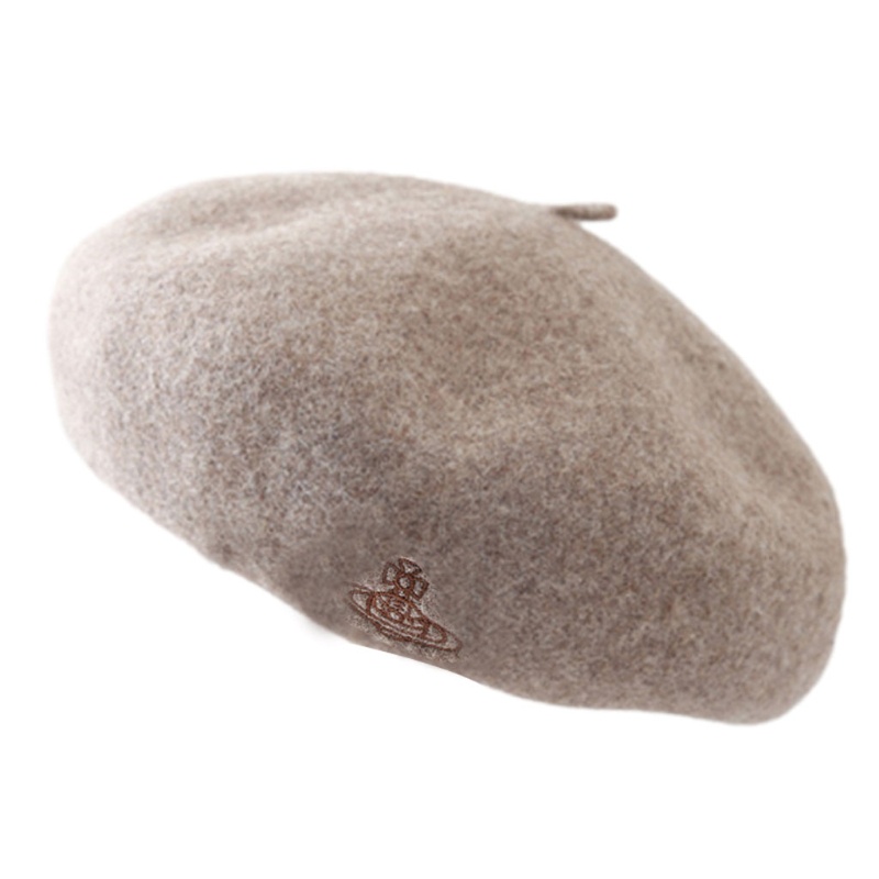 Wmmb Mũ Beret Hình Bát Giác Màu Trơn Thêu Họa Tiết Thời Trang Mùa Đông Cho Các Hoạt Động Ngoài Trời