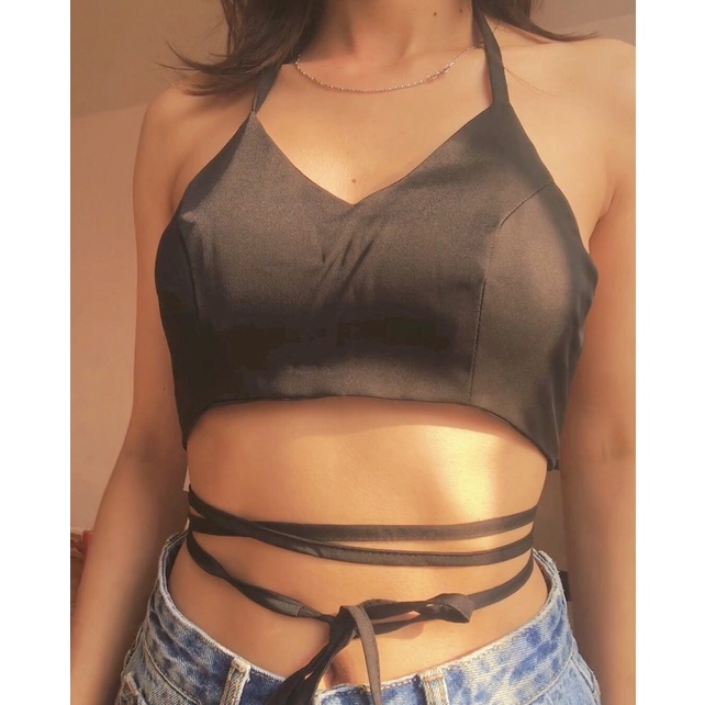 [Mã FAMARAL2 giảm 10K đơn 50K] Áo Bra Dây Cột Eo Sẵn Mút Ngực Sofm | BigBuy360 - bigbuy360.vn