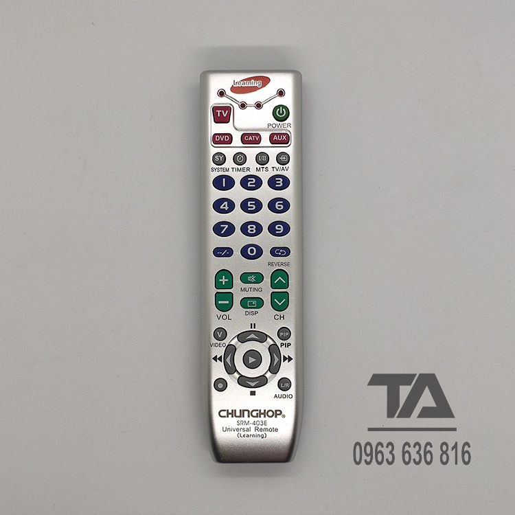 Điều khiển học lệnh Chunghop dùng cho đầu DVD, dàn âm thanh