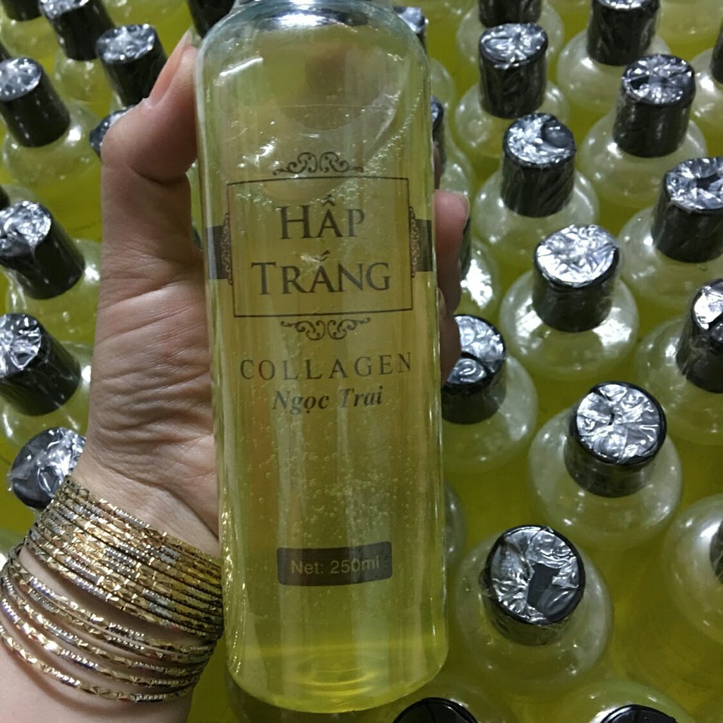 [Mua 2 Giảm 30%] Hấp Trắng Da Ngọc Trai Collagen Chai 250ml