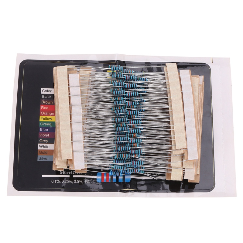 Set 300 điện trở 10 -1M Ohm 1/4W 1% 30 loại chuyên dụng