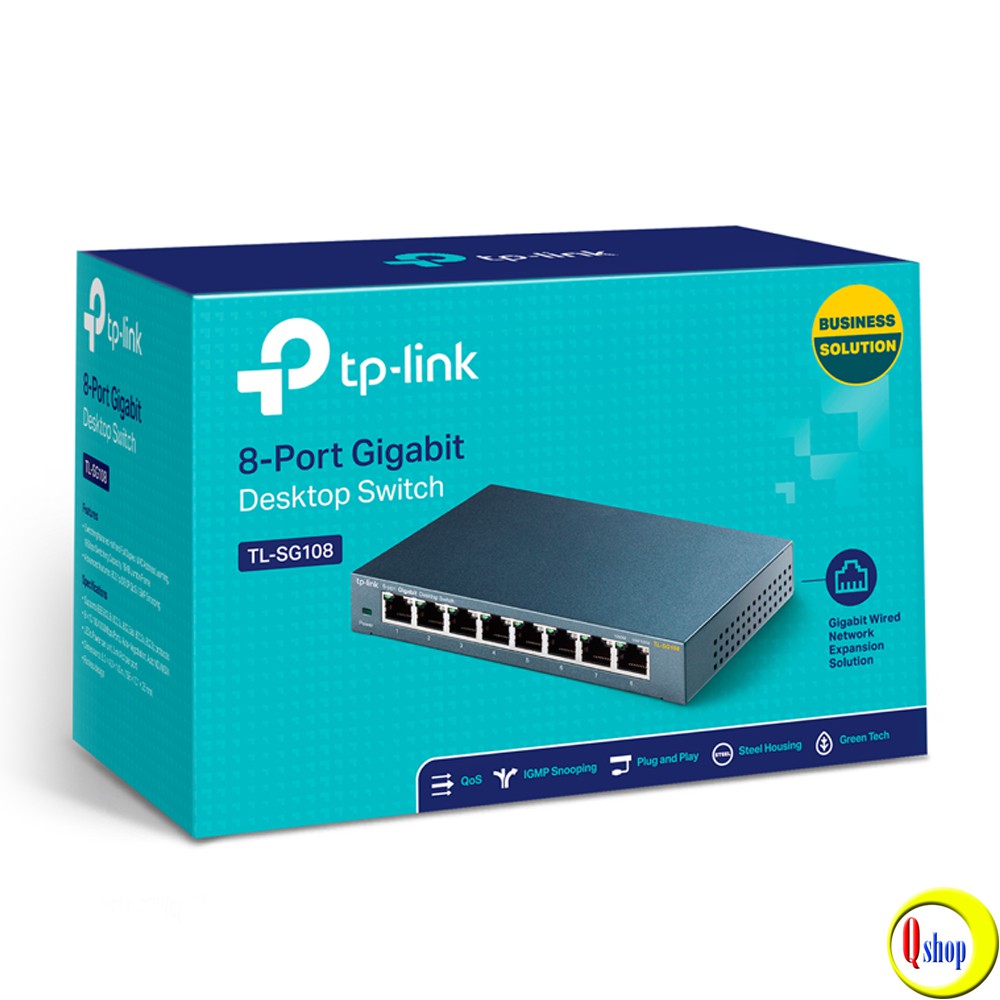 Bộ chia mạng 8 cổng 1 Gigabit TP-Link TL-SG108 vỏ thép - Chính hãng