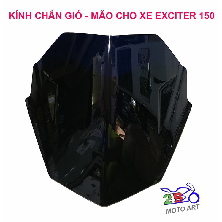 ỐP ĐẦU EXCITER 150 - MÃO - KÍNH CHẮN GIÓ EXCITE 150 ĐEN TRONG