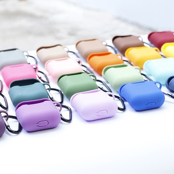 Case Vỏ Bao Airpods Đựng Tai Nghe Cho Airpods 1&amp;2 Chất Liệu Silicon Dẻo Hỗ trợ Airpods i11 i12 i18 i100