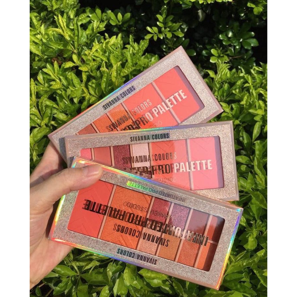 [NEW] ☣ PHẤN MẮT VÀ PHẤN MÁ HỒNG SIVANNA COLORS MAKEUP STUDIO INFATUATED PRO PALETTE "