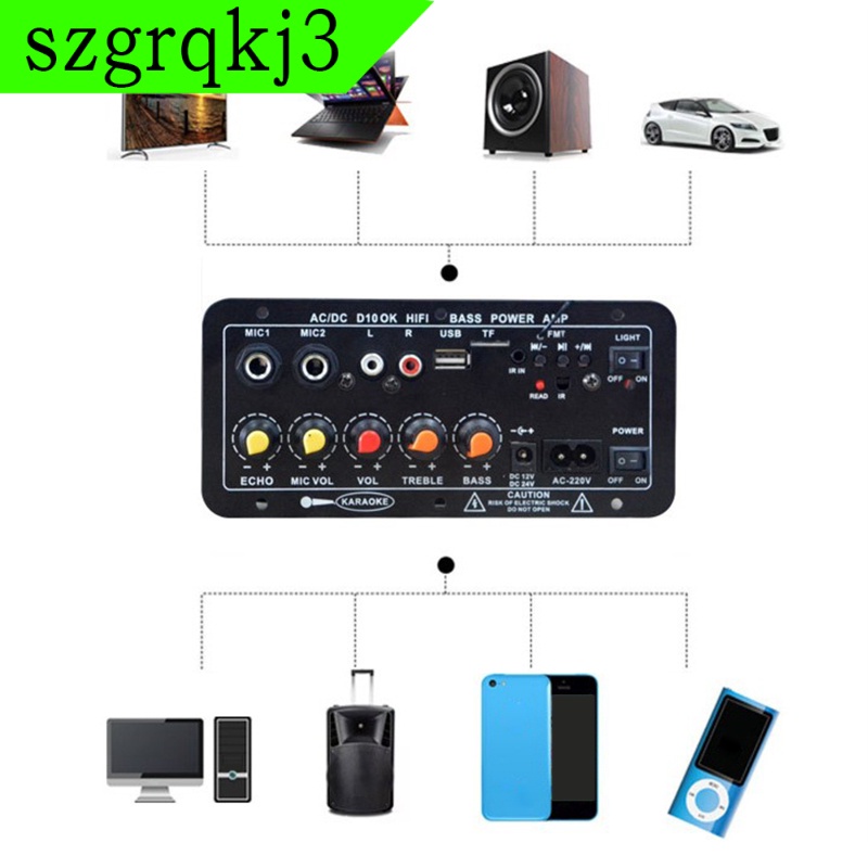 Mô Đun Khuếch Đại Âm Thanh Mono AMP Bluetooth 4.2 30-120W 220V / 12V / 24V Chuyên Dụng Cho Xe Hơi szgrqkj3