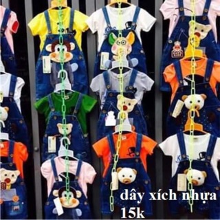 Dây xích nhựa 3 màu dài 1m2