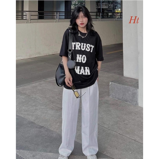 Bộ áo TRUSH+quần kaki trắng HT11