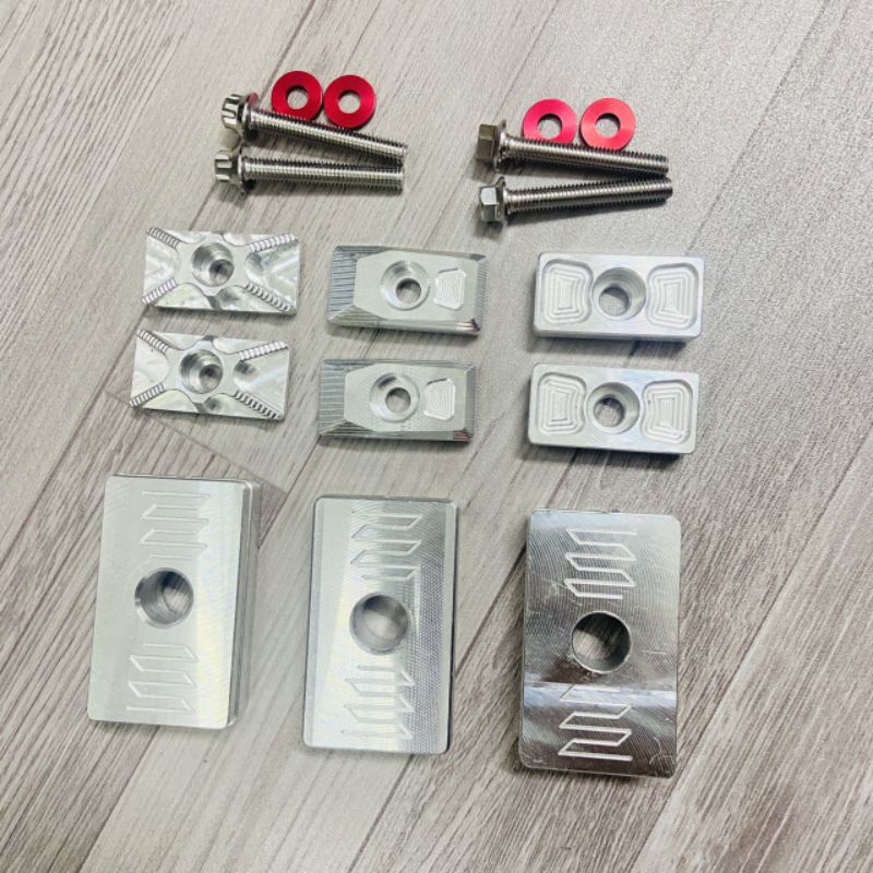 Full bộ Pas tăng sên âm kèm ốc và lông đền xài cho Future 125, Future led full nhôm Cnc