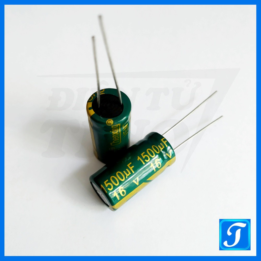 Tụ Hóa Tụ Phân Cực 1500uF 16V 8x16mm  Xuyên Lỗ