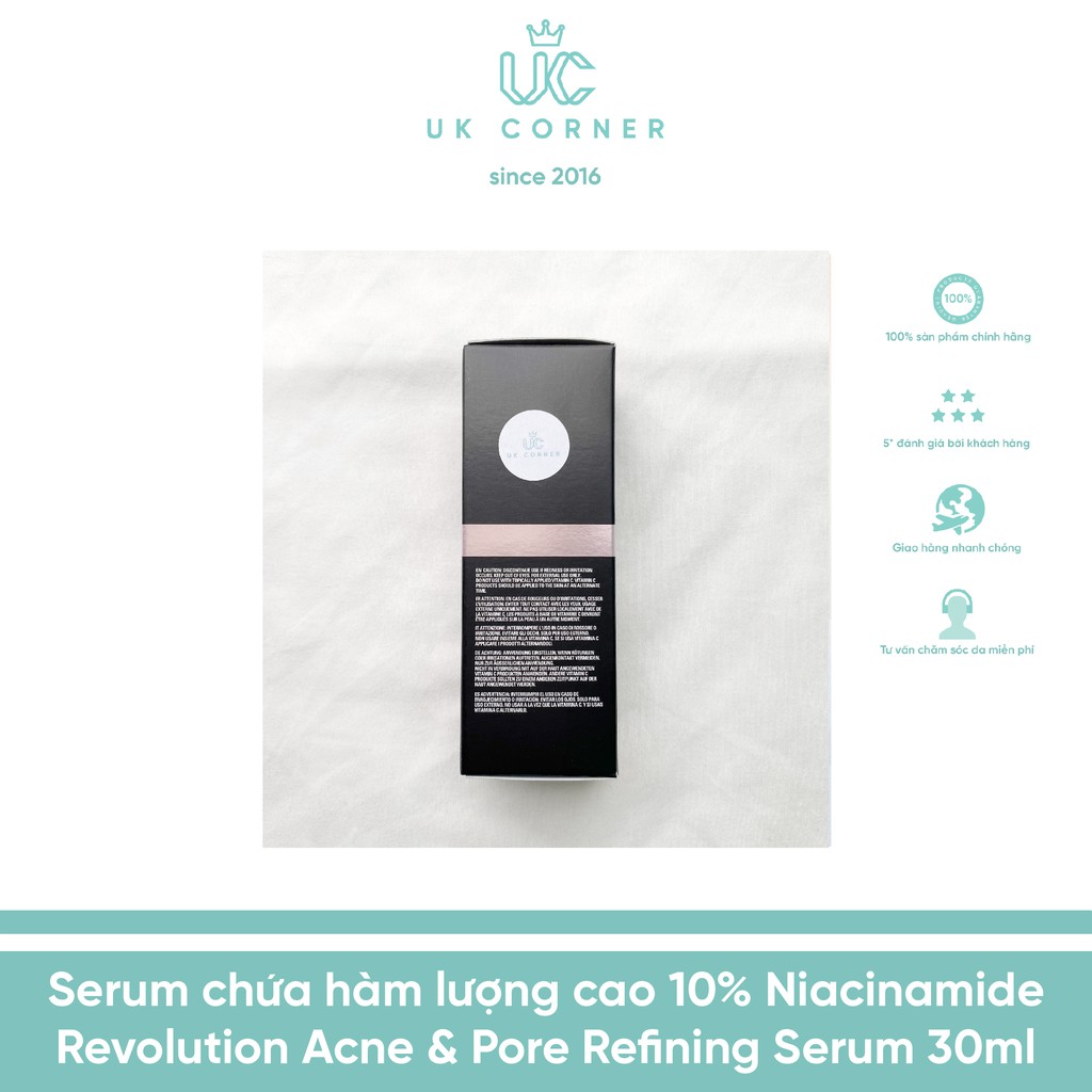 [Mẫu mới] Serum chứa hàm lượng cao Revolution Niacinamide Serum 30ml