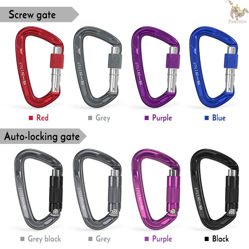 Móc khóa chữ D carabiner chất lượng cao cho các hoạt động ngoài trời