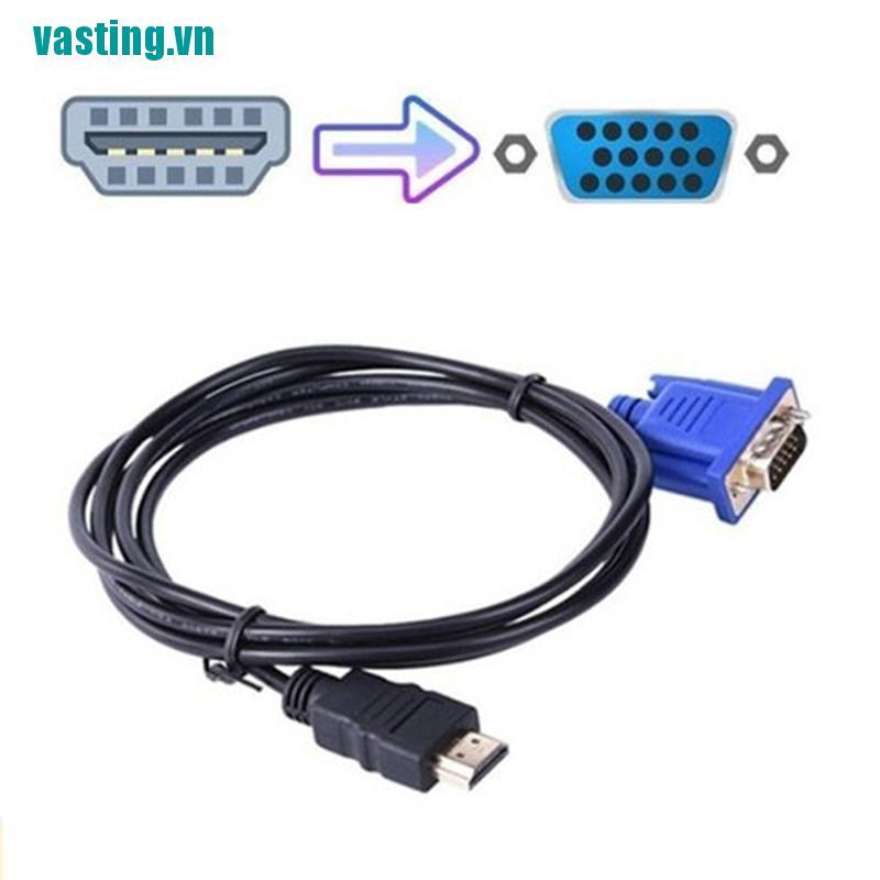 V☆Cáp Chuyển Đổi vga Sang hdmi hd + audio tv av hdtv Dài 1m Dài 10m