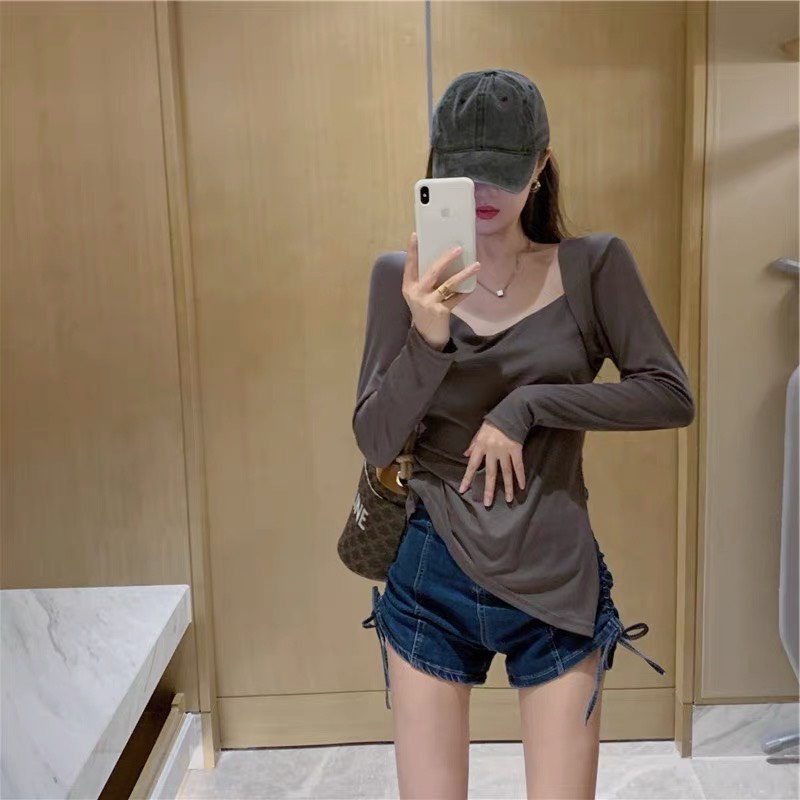 ÁO TĂM CỔ U XẺ VẠT 3M