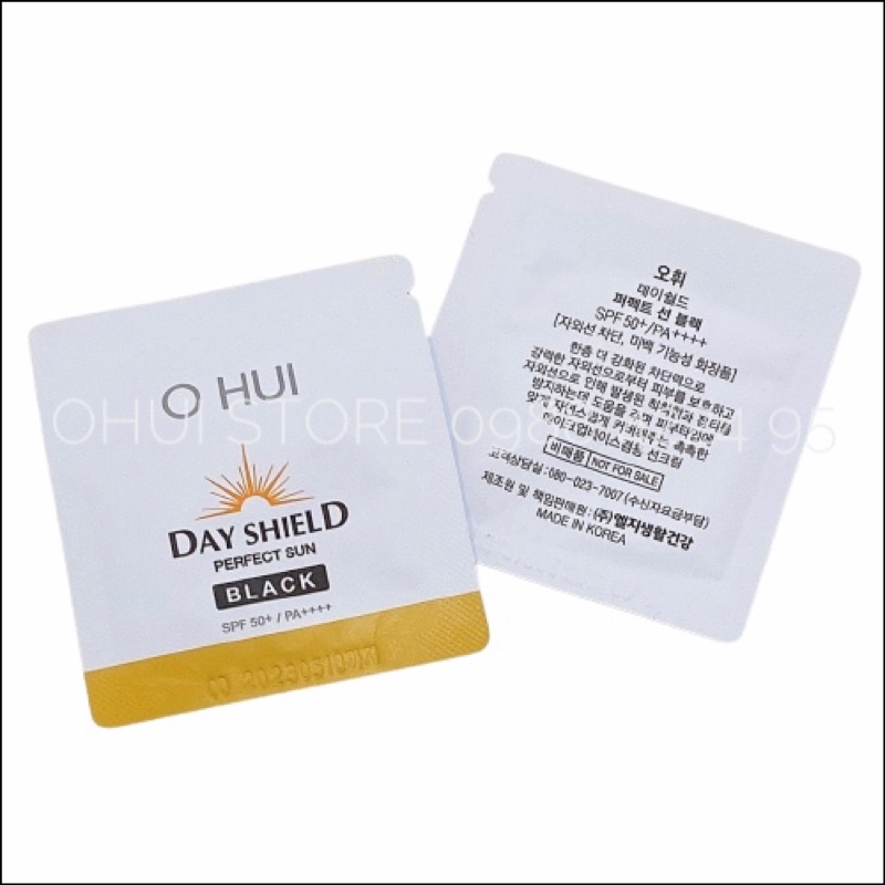 Combo 10 gói kem chống nắng dưỡng da Ohui Black SPF50+/ PA ++++ date 2024