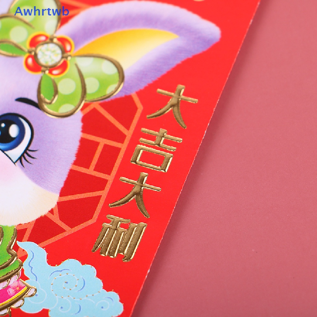 Set 6 Bao Lì Xì Hình Chú Thỏ Hoàng Đạo Năm Mới 2023