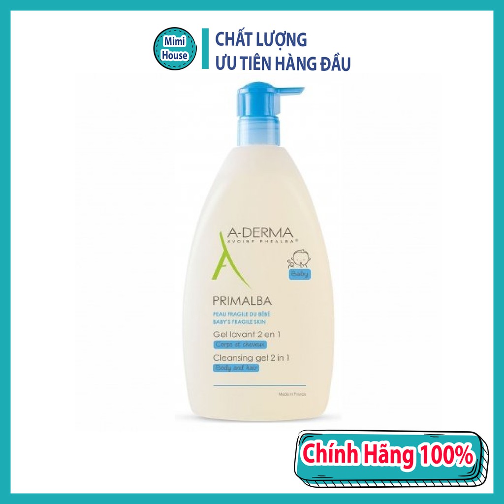 Sữa tắm gội A-Derma cho bé có da nhạy cảm, bị rôm sảy, dị ứng nội địa Pháp - MỸ PHẨM Mimi House