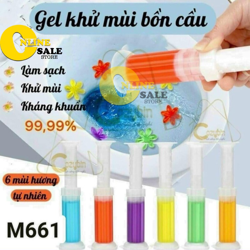 Gel khử mùi bồn cầu diệt khuẩn toilet gel dính bồn cầu dạng thạch hình bông hoa hương thơm dễ chịu