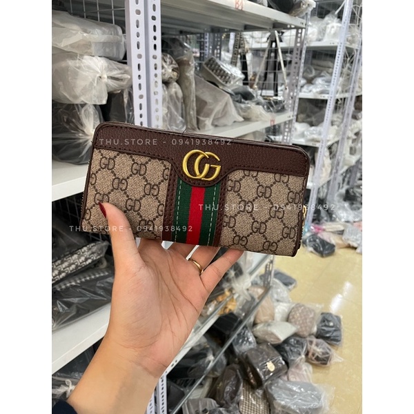 Ví Nữ Ngắn Dài Cầm Tay, Bóp Nữ GC Nhiều Ngăn Hàng Fullbox