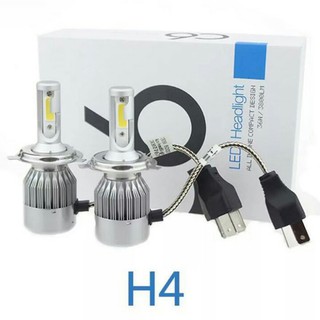 Set 2 Đèn Pha LED C6 H4 H11 COB Chuyên Dụng Cho Xe Hơi