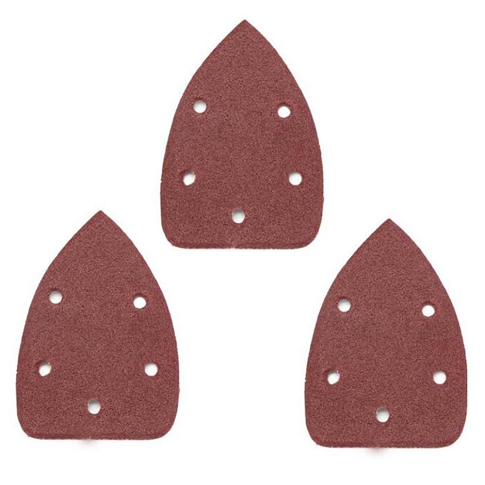 Set 30 giấy nhám hình tam giác 5 lỗ 140mm 60-120 Grit