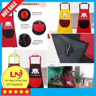 👱👱tạp dề gấu dễ thương dành cho các các ce nội chợ