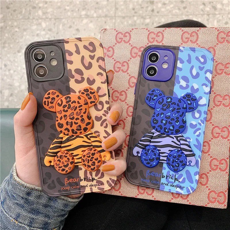 Ốp Điện Thoại Silicone In Hình Gấu Cho IPhone 12 Pro Max 12 11 Pro Max X Xs XR 78 Plus