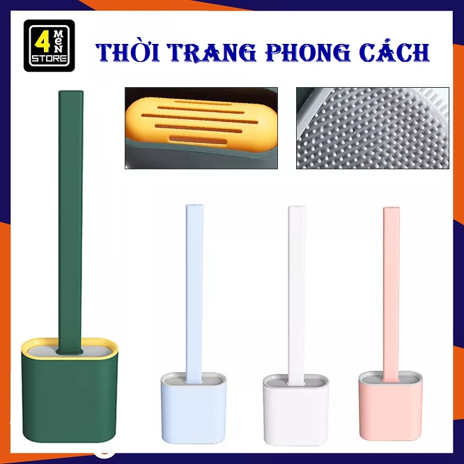 Chổi Cọ Nhà Vệ Sinh, Cọ Bồn Cầu Toilet Nhà Vệ Sinh Cao Cấp Kèm Giá Cắm Chổi Silicon