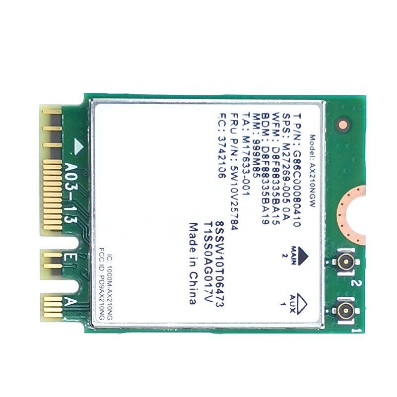 Thẻ Mạng Wifi 6e Ax210 M.2 Ngff Cho Intel Ax210Ngw 2.4ghz / 5g 802.11ax Bluetooth 5.2 | BigBuy360 - bigbuy360.vn