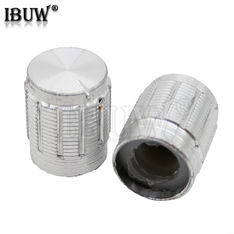 Set 10 Núm Vặn Điều Chỉnh Âm Lượng Bằng Hợp Kim Nhôm Màu Đen Bạc WH148 13*17mm 15*17mm 13*17 15*17