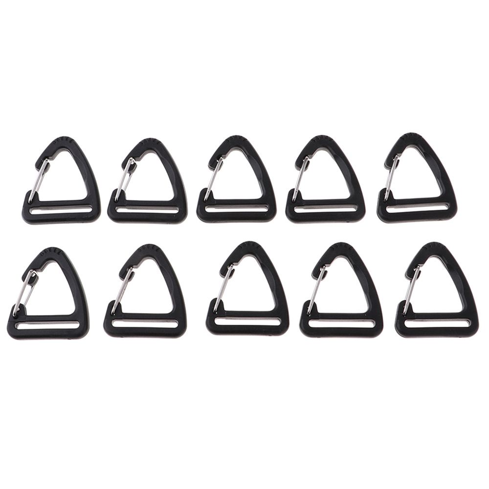 Set 5 móc khóa tam giác màu đen siêu bền tiện dụng