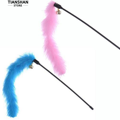 Cây bông mềm chọc mèo có chuông rung