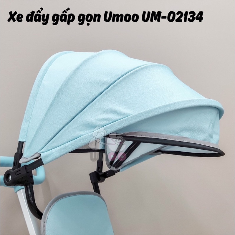 Xe Đẩy Du Lịch Gấp Gọn Umoo Cao Cấp Cho Bé UM-02134 Có Đệm Lót Và Mái Che
