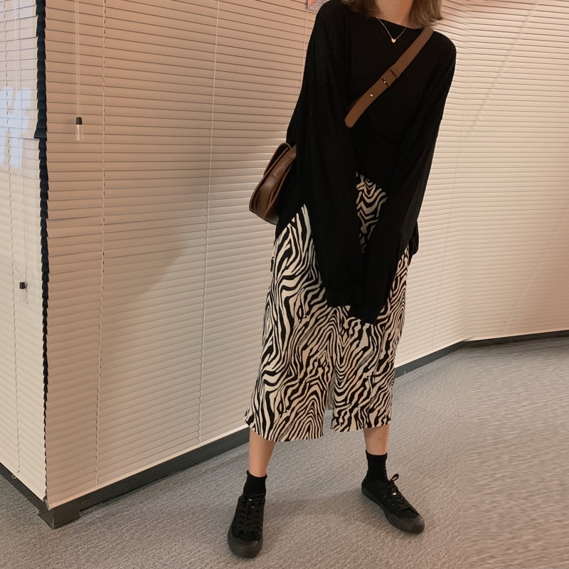 Chân váy dài dáng chữ a vải mỏng lưng cao họa tiết ngựa vằn thời trang 2021 cho nữ | BigBuy360 - bigbuy360.vn