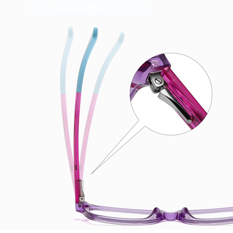 Kính Mát Gọng Vuông Kim Loại Chống Ánh Sáng Xanh TR90 Thời Trang Phương Tây Cho Bé