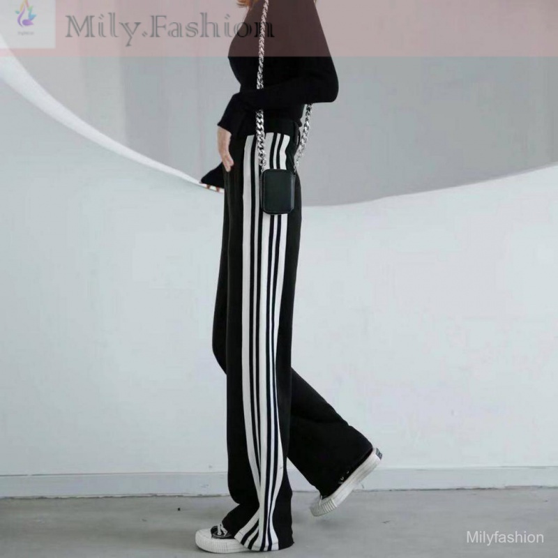 Milyfashion Ladies 2021 Quần Dài Thời Trang Mới Với Sọc Bên
