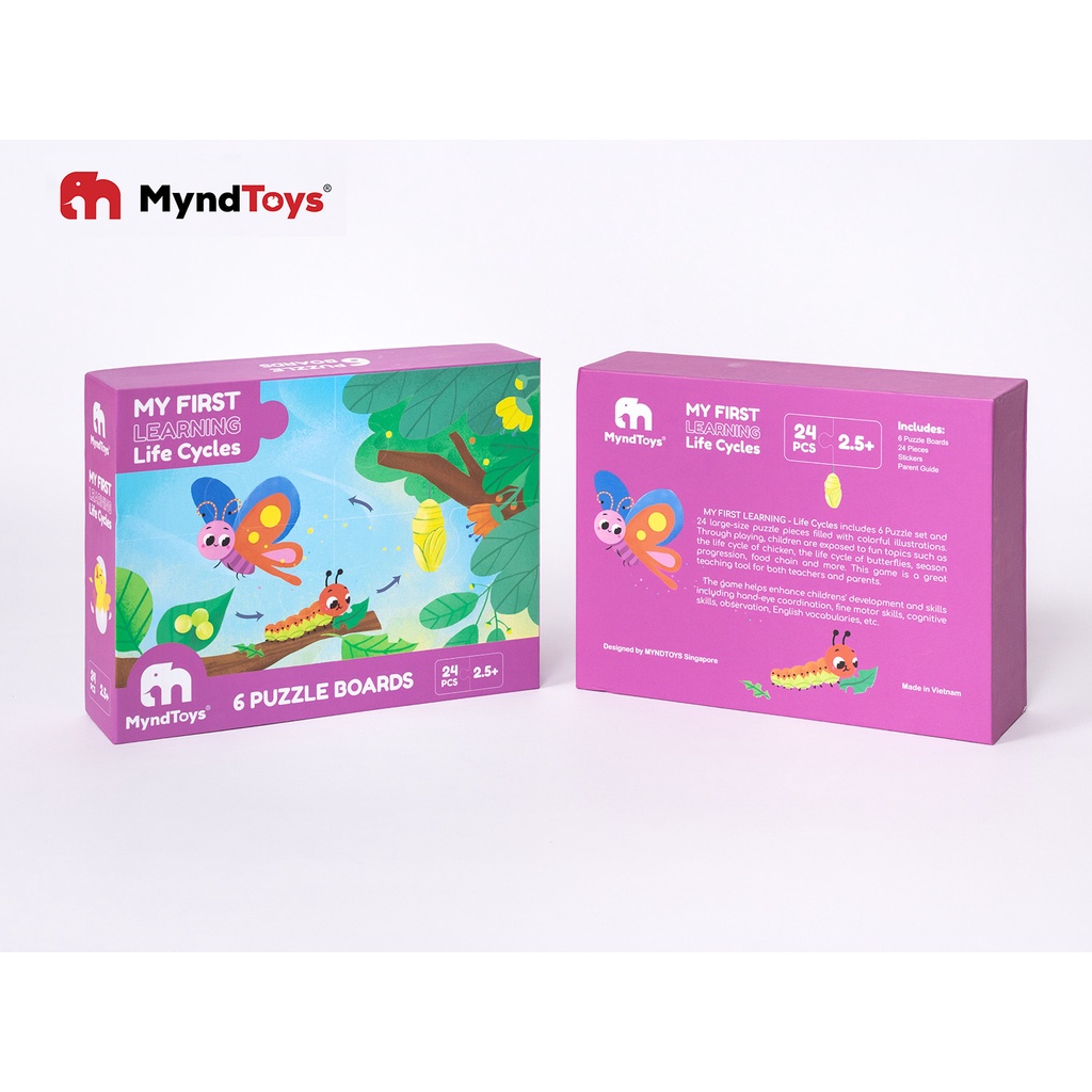 Đồ Chơi Xếp Hình My First Learning Life Cycles 24 Cards Tìm Hiểu Vòng Đời Của Động Vật Thực Vật Con Người -BỐ KHỦNG LONG