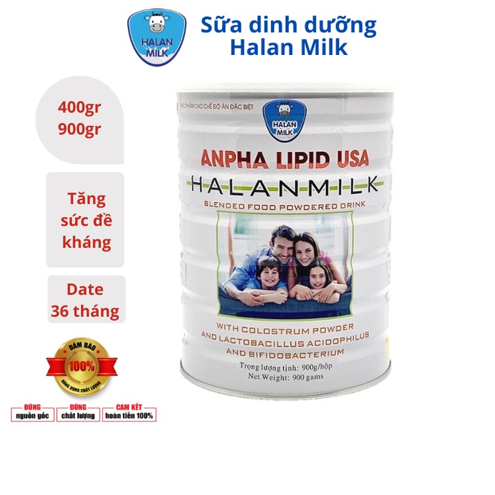 Sữa tăng cường sức đề kháng Anpha Lipid Usa HALAN MILK 400gr/900gr
