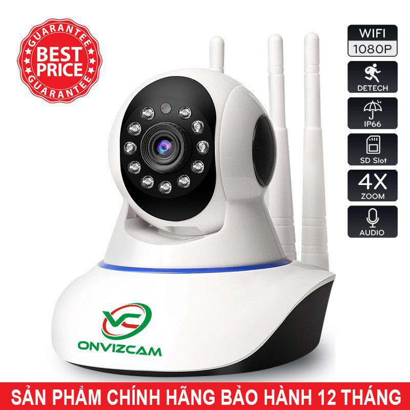 Camera wifi chính hãng app Carecam pro ONVIZCAM V3PRO bảo hành 12 tháng dùng trong nhà