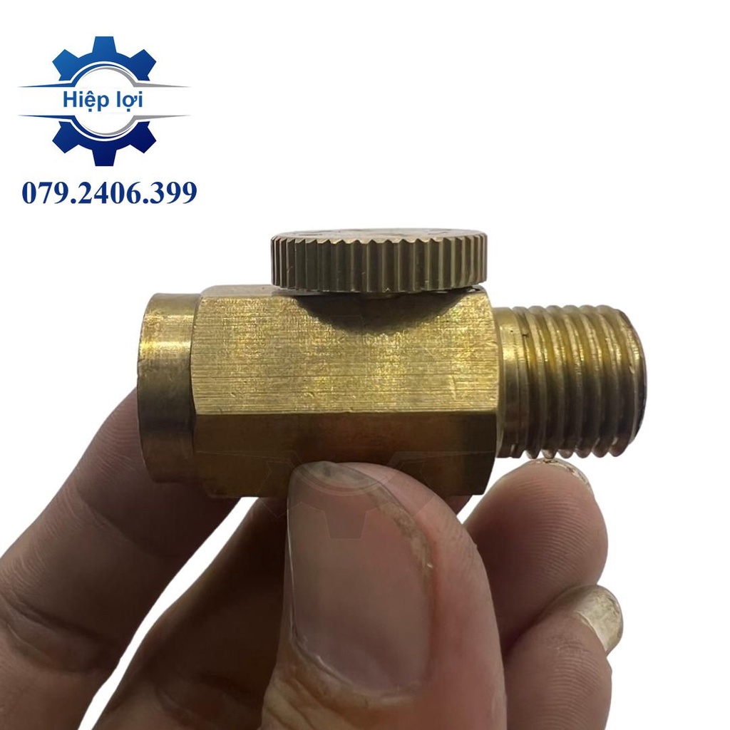 Van khóa khí nén đồng ren 13mm