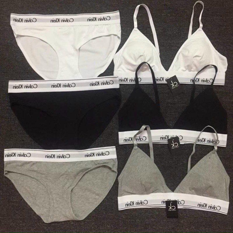 [Sẵn Hàng] Set đồ lót CK (Calvin Klein) cài lưng có mút | BigBuy360 - bigbuy360.vn