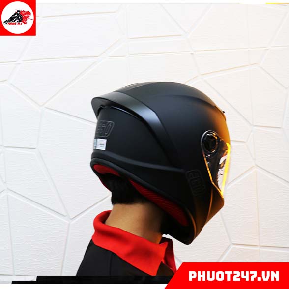 Mũ bảo hiểm fullface EGO E7 - Đen nhám